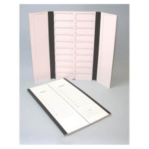 C&A Scientific Co. Microscope Slide Storage Folder White 20 Position Each - MSL-20