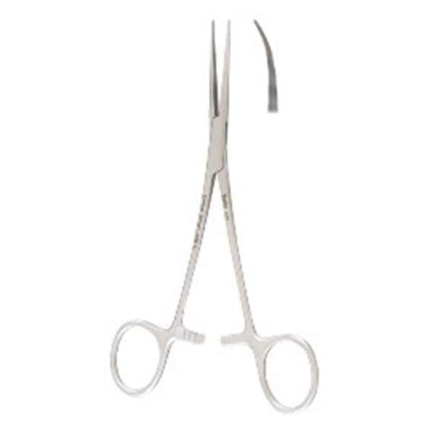 Miltex Forcep Hemostatic Coller 6-1/4" Serrated Curved Stainless Steel Each - Integra Miltex - 7-91