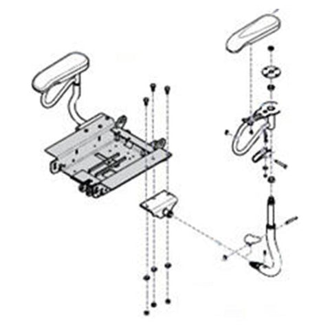 Midmark Corporation Arm Field Installed For 75L Power Exam Table 1/Pr - 9A328002
