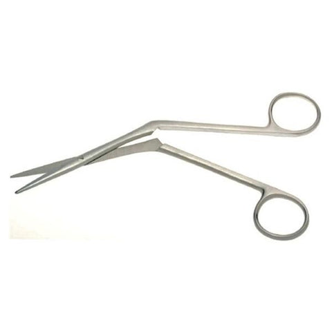 BR Surgical, LLC Scissors Plastic Surgery Heymann 7" Blunt/Blunt Smooth Angled To Side SS Each - BR08-40118