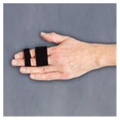 Patterson Med(Sammons Preston) Wrap Protective Buddy Strap 3pp 1-Piece Fngr Nylon/Lycra/Foam 1" Wide Blk 25/Bx - 553217