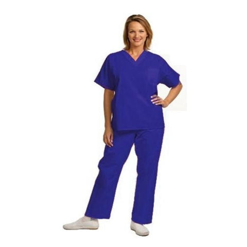 Fashion Seal Shirt Scrub Fashion Seal 78720 Unisex Medium Cobalt Blue Each - 78720-MED