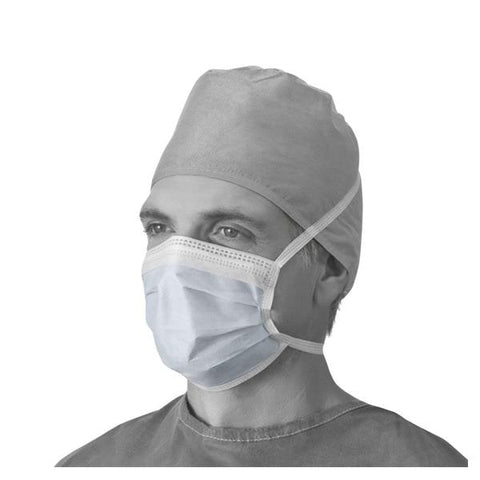 Medline Industries Inc Mask Tie On Anti-Fog Not ASTM Rated Blue 50x6/Ca - NON27378A