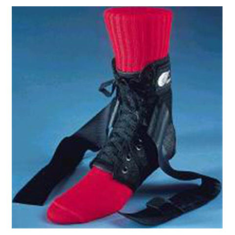 Bird & Cronin Brace Support Swede-O Strap Lok Ank Nyl Black Sz M13-14/W14+ XL Univ Each - 0814-2375