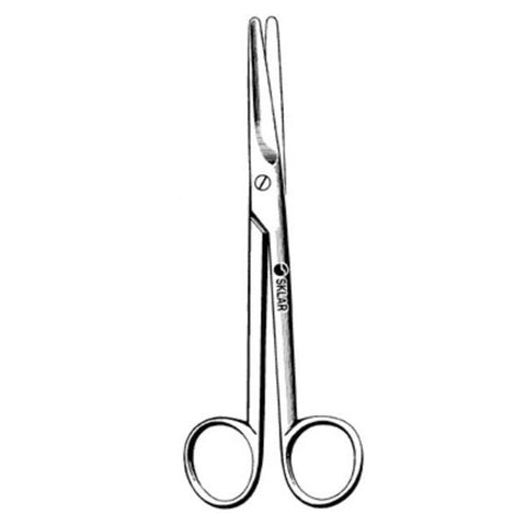 Sklar Instruments Scissors Dissecting Mayo 5-1/2" Blunt/Blunt Smooth Straight Stainless Steel Each - 22-1556