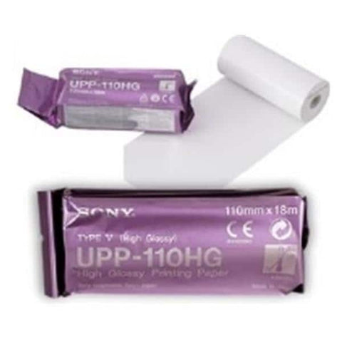 Cadmet, Inc Paper Thermal UPP110HG HiGloss For UP110HG Black/White 110mm 5/Bx - 12024