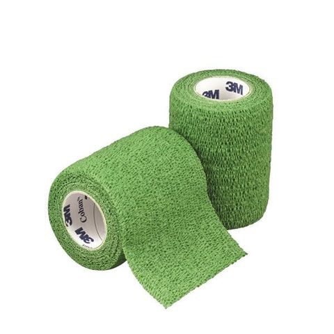 3M Medical Products Bandage Coban Wrap Elastic 3"x5yd Latex Non-Sterile Green 24/CA - 1583G