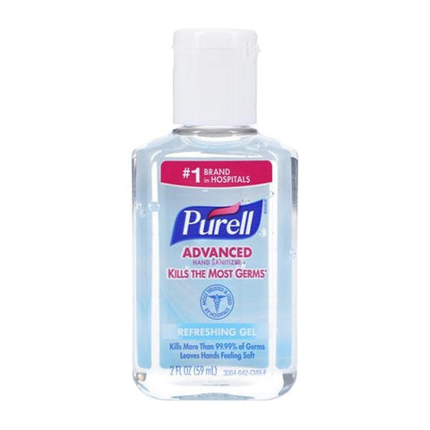 Gojo Industries Inc Sanitizer Hand Liquid Purell Advantage 2 oz Bottle 24/Ca - 9605-24