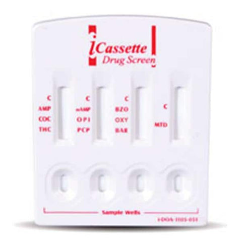 Alere Toxicology iCassette Drug Screen Test Kit 10 Panel 25/Bx - Products - DOA-1105-051