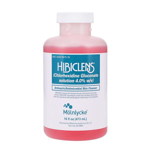 Molnlycke Healthcare Scrub Pre-Op Hibiclens 16 oz Pump Bottle Scented 16oz/Bt, 12 BT/CA - 57516