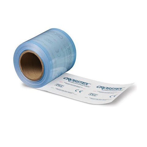 Crosstex International Tubing Sterilization Sani Rolls Triple Seal 100 Feet x 2 in Wht/Blu 100ft/Rl - SCT2