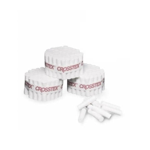 Crosstex International Cotton Roll Premium Medium Size 2 Non Sterile 0.375 in 1.5 in 2000/Bx, 12 BX/CA - 1078495