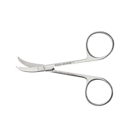 Pilling Surgical Scissors Suture Shortbent 3-1/2" Curved Stainless Steel Each - KM35080