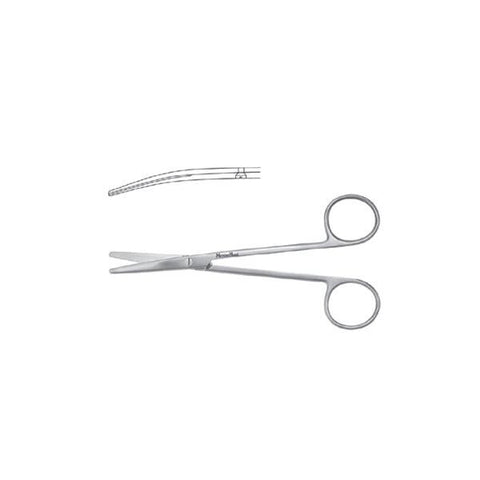 Miltex Scissors Metzenbaum Meister-Hand 5-1/2" Blunt/Blunt Curved Standard TC Each - Integra Miltex - MH5-180TC