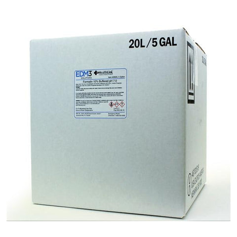 EDML, LLC Formalin Fixative Solution Neutral Buffered 10% 5gal Each - 400605