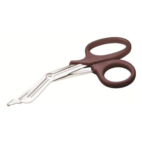 American Diagnostic Corp. Shears EMT Utility Medicut 7-1/4" Ofst/Blnt/Sfty Tp Serr/Rzr Angled SS/PP Each - 320BD