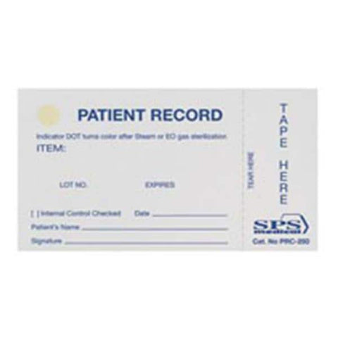 SPS Medical Card Patient Record For Patient Record 250/Pk - PRC-250