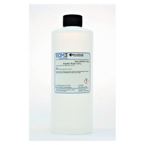 EDML, LLC Acetic Acid Reagent 10% 16oz Each - 400452