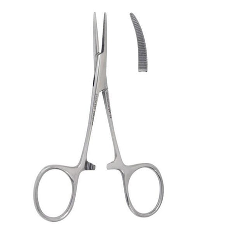 Miltex Forcep Hartman-Mosquito Vantage 3-1/2" Blunt Serrated Curved Stainless Steel Each - Integra Miltex - V97-26