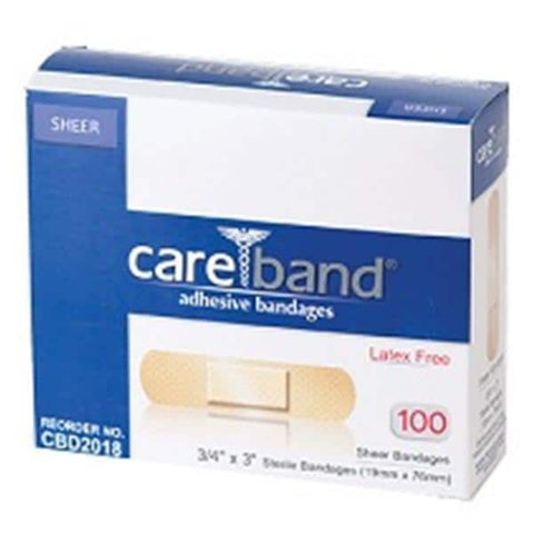 Aso Corporation Bandage Strips Fabric Careband 3/4x3" Flexible Flesh 1200/Ca - CBD4018