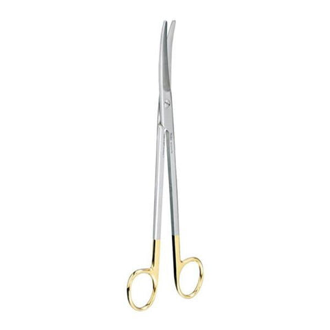 Miltex Scissors Surgical 9" Carb-n-Sert Slight Curve Tungsten Carbide Each - Integra Miltex - 30-2101TC