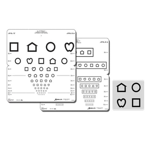 Good Chart Eye Monocular Test 10' Testing Distance 16x16" Eachch - Lite Co - 250200