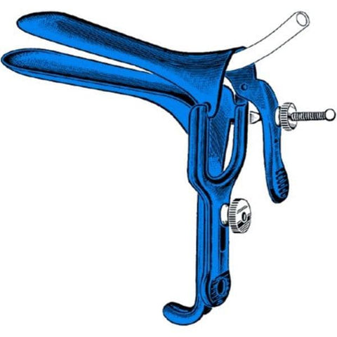 Sklar Instruments Speculum Vaginal Graves 4-3/4x1-1/2" Extra Large Blue Stainless Steel Each - 91-5018
