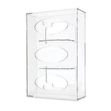 Marketlab Glove Box Holder Acrylic Triple Clear Side Loading Each - 3615-CL