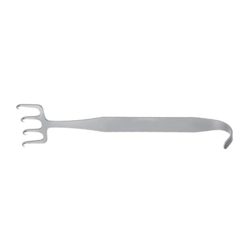 Miltex Retractor Freeman Padgett 7x1-1/2" 4 Sharp Offset Prong Stainless Steel Each - Integra Miltex - PM-509