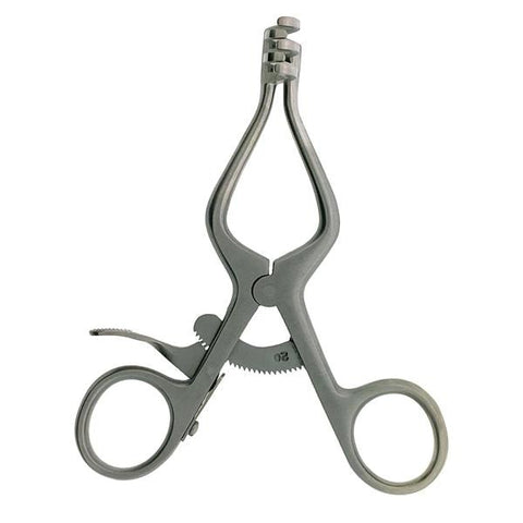 Hermann Medizentechnik Retractor Weitlaner 4" Blunt 2x3 Teeth Stainless Steel Each - BR18-65110