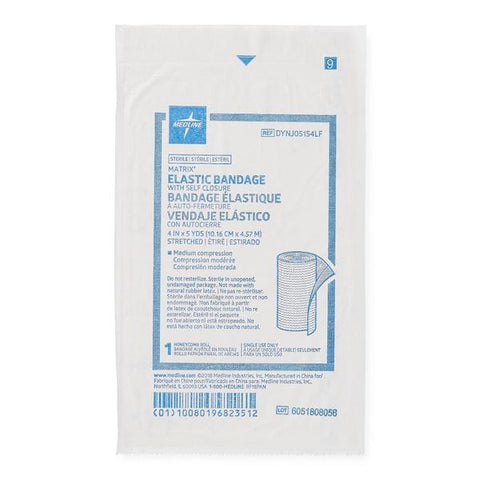 Medline Industries Inc Bandage Matrix 4"x5yd Stretch Elastic Self Closure LF Sterile 20/Ca - DYNJ05154LF