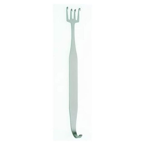 Hermann Medizentechnik Retractor Rake Freeman 7" 22mm 4 Prong Stainless Steel Each - BR18-25222