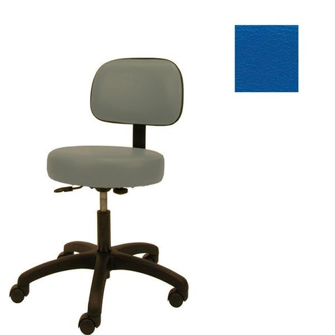 Winco Mfg, LLC Chair Task Royal Blue 2" Casters Adjustable Backrest 5 Leg Each - 4350-02