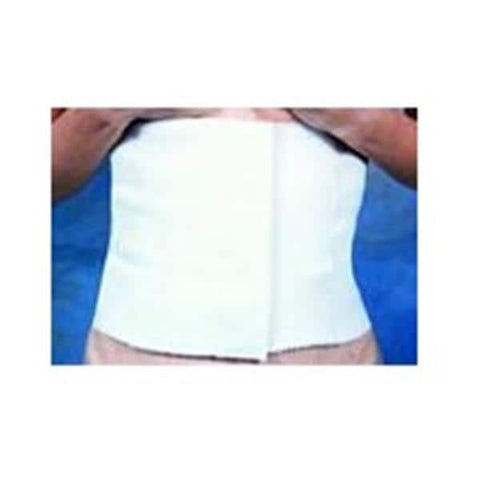 ES Medical Binder Compression Deluxe Abdominal Cotton-Like White Size 9" Small/Medium Eachch - PP23A