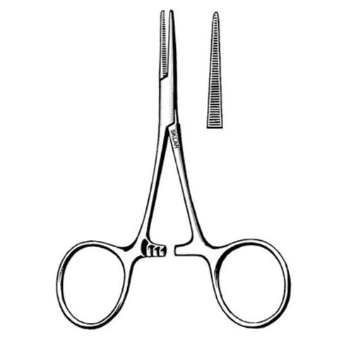 Sklar Instruments Forcep Hemostatic Hartman-Mosquito Sklarlite XD 3-1/2" Serrated Straight SS Each - 23-2500