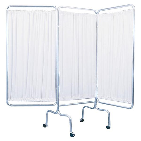Drive Medical Designs Screen Privacy Aluminum 3 Panel White Each - 13508