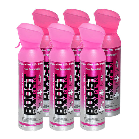 Boost Oxygen, Pink Grapefruit, Medium (5-Liter), Case of 6