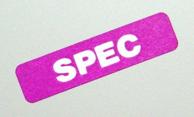 capsa Select Series - Time Bar Label - SPEC - Roll Of 500