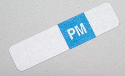 capsa Select Series 7+ Time Bar Label - PM - Roll Of 500