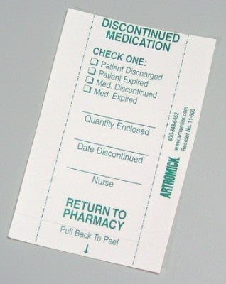 capsa Discontinued Medication Seal - Package Of 500