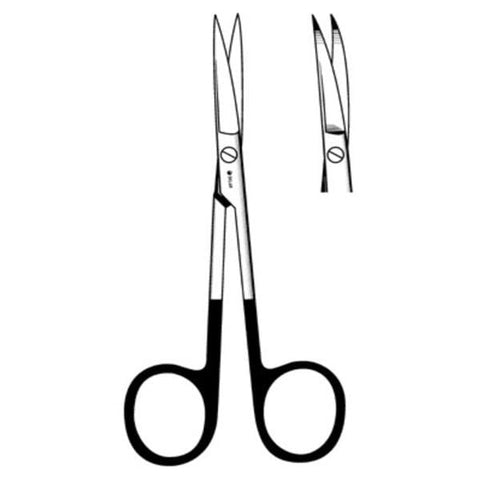 Sklar Instruments Scissors Plastic Surgery Sklarhone 4-3/4" Sharp/Sharp Razor Curved SS Each - 15-3461