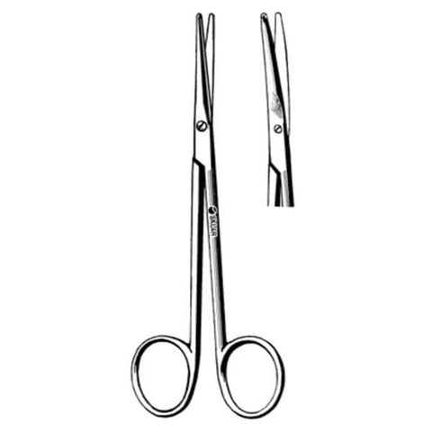 Sklar Instruments Scissors Dissecting Metzenbaum-Lahey Sklarlite 4-1/2" Bl/Bl Smooth Curved SS Each - 23-1174