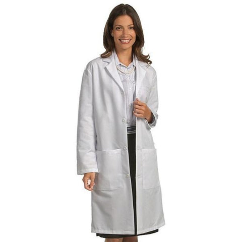 Fashion Seal Lab Coat 80% Polyester / 20% Cotton Unisex White X-Small 41 in Each - 3492-XS
