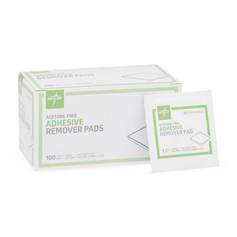Medline Industries Inc Tape Remover Pad 100/Bx, 10 BX/CA - MDS090855