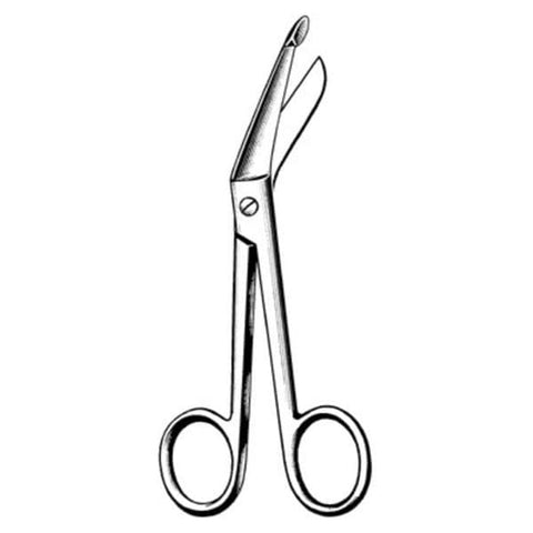 Sklar Instruments Scissors Bandage Lister Surgi-OR 3-1/2" Blunt/Blunt Smooth Angled SS Each - 95-222