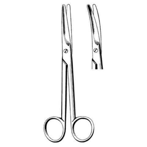 Sklar Instruments Scissors Dissecting Mayo Surgi-OR 5-1/2" Blunt/Blunt Smooth Curved SS Each - 95-330