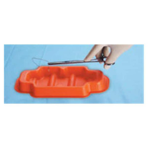 Sandel Medical Industries Tray Instrument Transfer Z-Tray 8x3-1/2" Orange 24/Ca - 1145