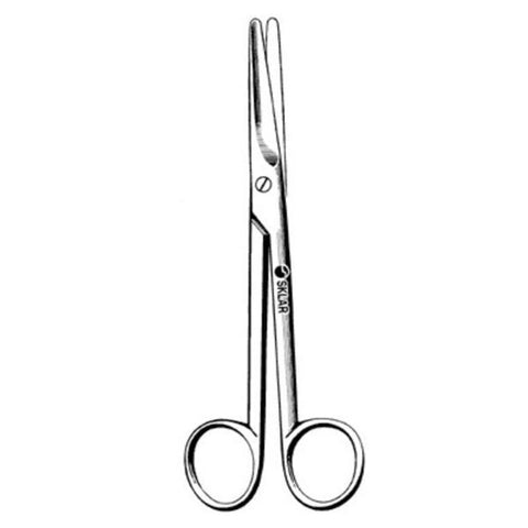 Sklar Instruments Scissors Dissecting Mayo 5-1/2" Blunt/Blunt Smooth Straight Stainless Steel Each - 15-1555