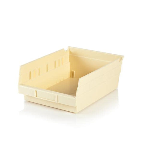 Health Care Logistics Bin Shelf 11-5/8x8-3/8x4" Ivory Polypropylene With Label Holder Eachch - 1447I