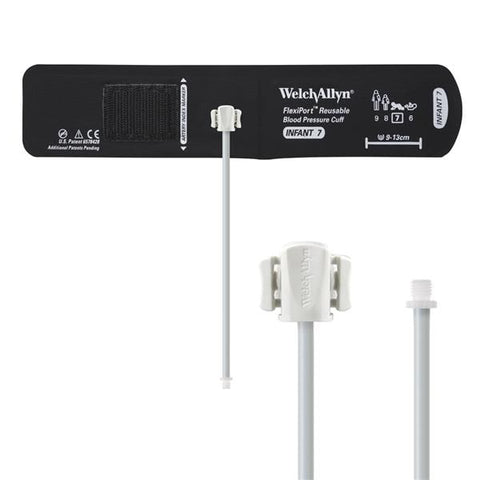 Welch Cuff Blood Pressure FlexiPort 9-13cm Infant Size 7 Arm Orange Eachch - Allyn - REUSE-07-1SC